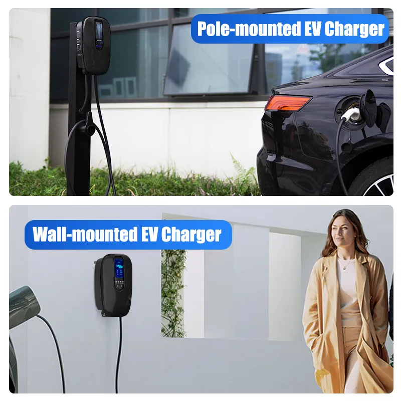 Cargador EV inteligente Type2/Gbt con tarjeta RFID/APP/Ocpp 1.6 