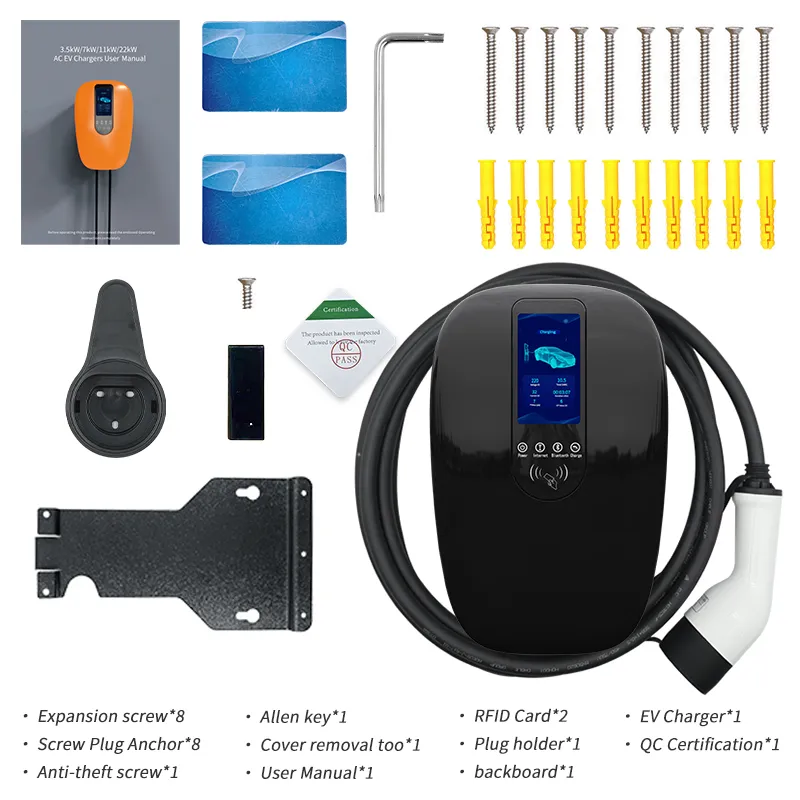 Cargador de coche Green Science Smart Home EV con aplicación/tarjeta RFID/WiFi/Bluetooth