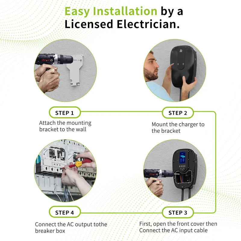 OEM OEM Type1/Type2/Gbt EV Charger Wallbox Plug and Play carga rápida con CE y RoHS