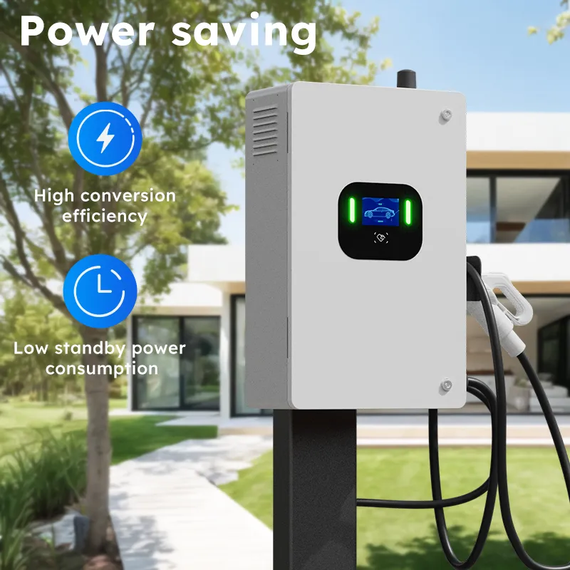 GB/T Ocpp EV Cargador de coche para vehículo eléctrico de 30kw Modelo de pantalla Cargador DC EV