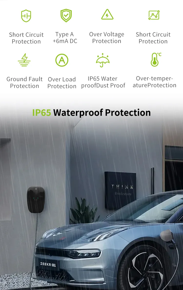 Venta de fábrica 32AMP 7kw IP66 Uso en el hogar Smart EV Wallbox Tipo 1 Tipo 2 Nivel 2 Estación de carga para cargador de automóvil para vehículo eléctrico 