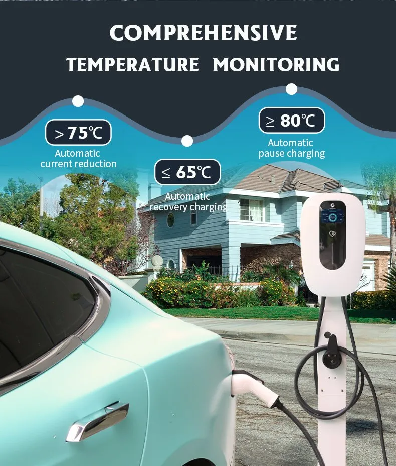 22kw Tipo 2/Gbt Smart EV Charger con WiFi/APP/RFID Tarjeta para uso doméstico 