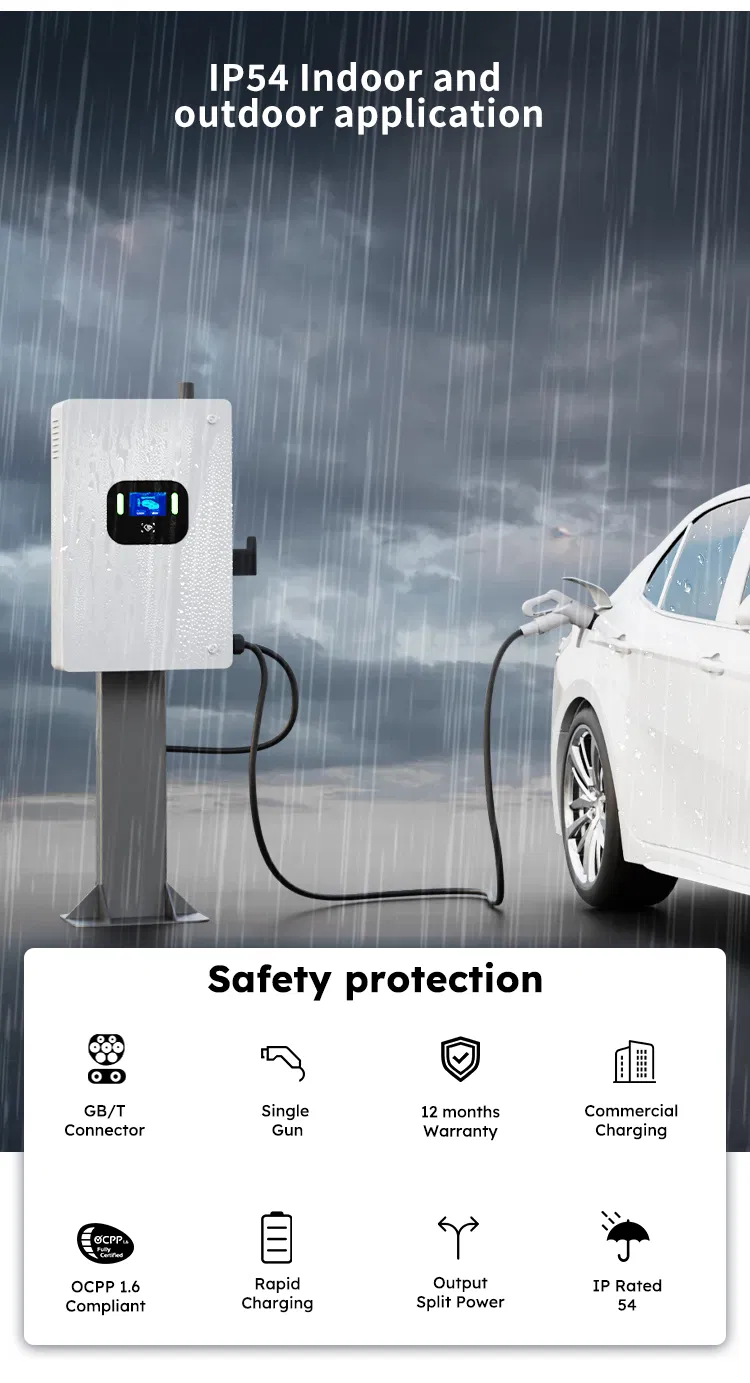 Estación de carga EV de 30kw DC, cargador rápido 