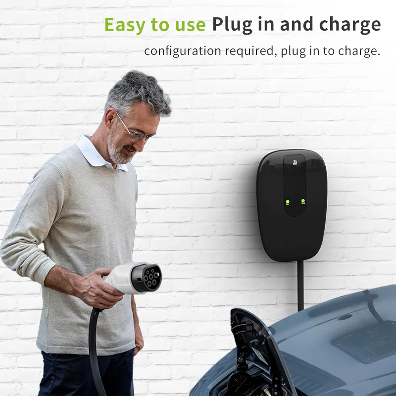 OEM Tipo 1/Tipo 2/Gbt Cargador EV Wallbox Carga rápida Plug and Play con CE y RoHS 