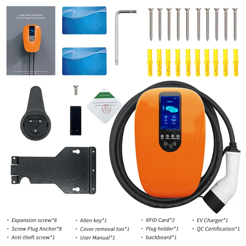 Wallbox tipo 1, tipo 2, nivel 2, para uso doméstico Estación de carga para cargador de coche para vehículo eléctrico, 