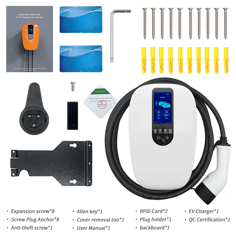 Cargador EV comercial para todos los usuarios con tarjeta APP/RFID y Ocpp opcional