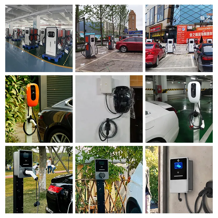 Cargador EV inteligente Type1/Type2/Gbt con tarjeta RFID/WiFi/Bluetooth/APP