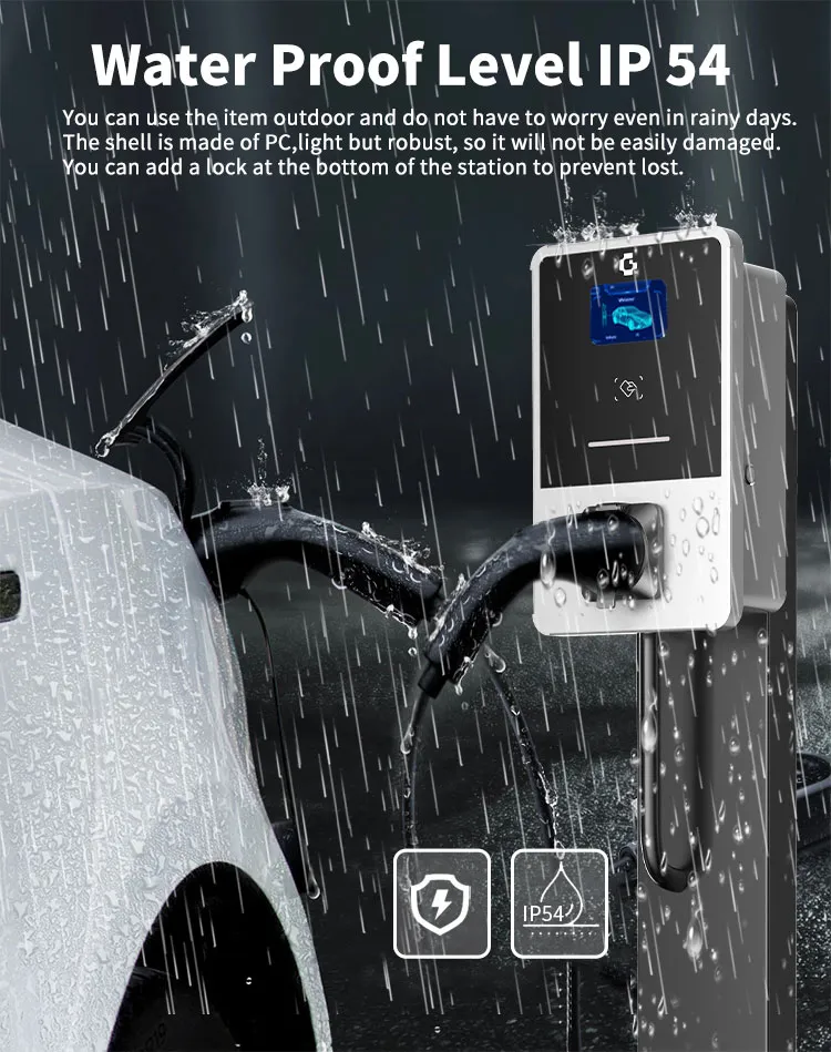 inalámbrico inteligente para vehículos eléctricos, con tarjeta RFID/WiFi y control de aplicaciones. Punto de carga inalámbrico inteligente para vehículos eléctricos. Cargador para vehículos eléctricos con tarjeta RFID/WiFi y control de aplicaciones. 
