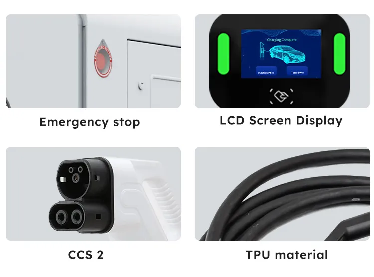 con soporte de suelo Estación de carga rápida para vehículos eléctricos de CC con 