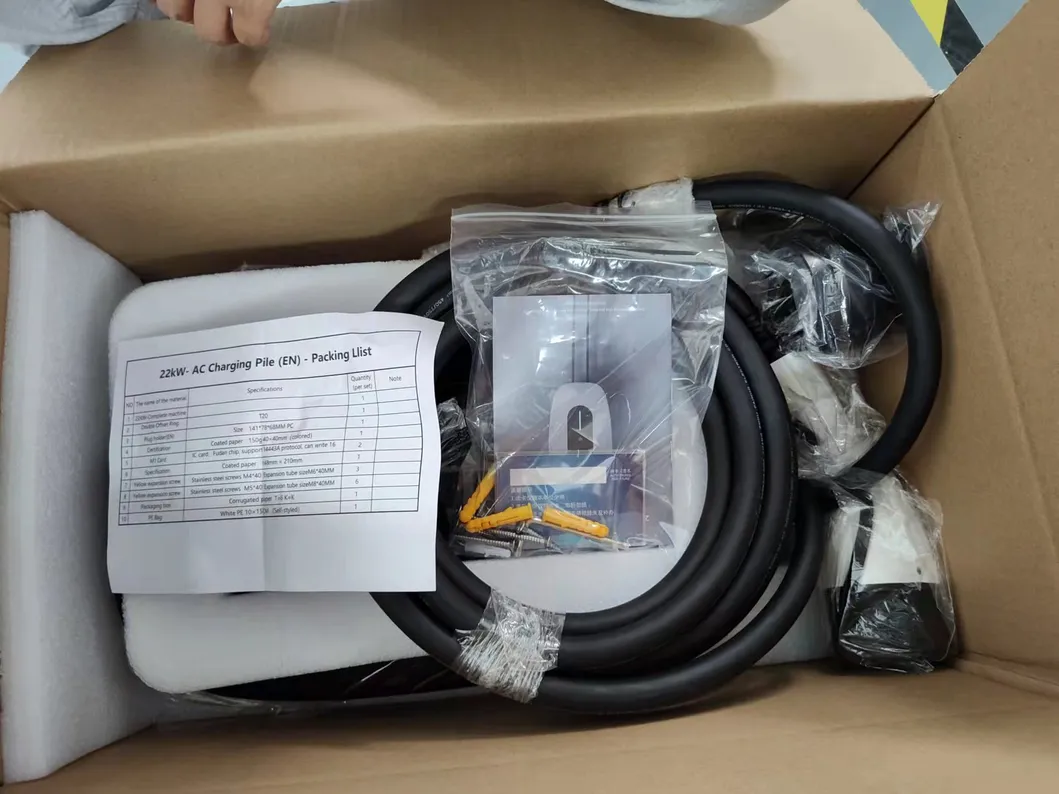 Punto de carga de nivel 2 de la placa del cargador EV con control remoto de la aplicación
