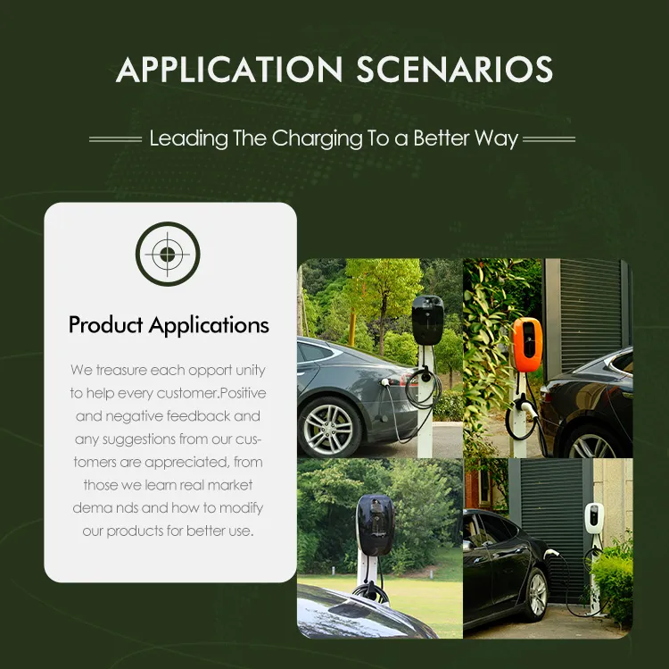 Plug & Play, RFID, APP / Ocpp 1.6j Carga inteligente para el hogar EV Wallbox 