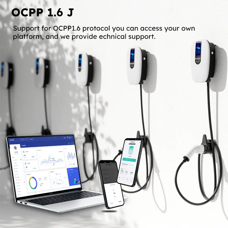 Cargador de coche Green Science Smart Home EV con aplicación/tarjeta RFID/WiFi/Bluetooth