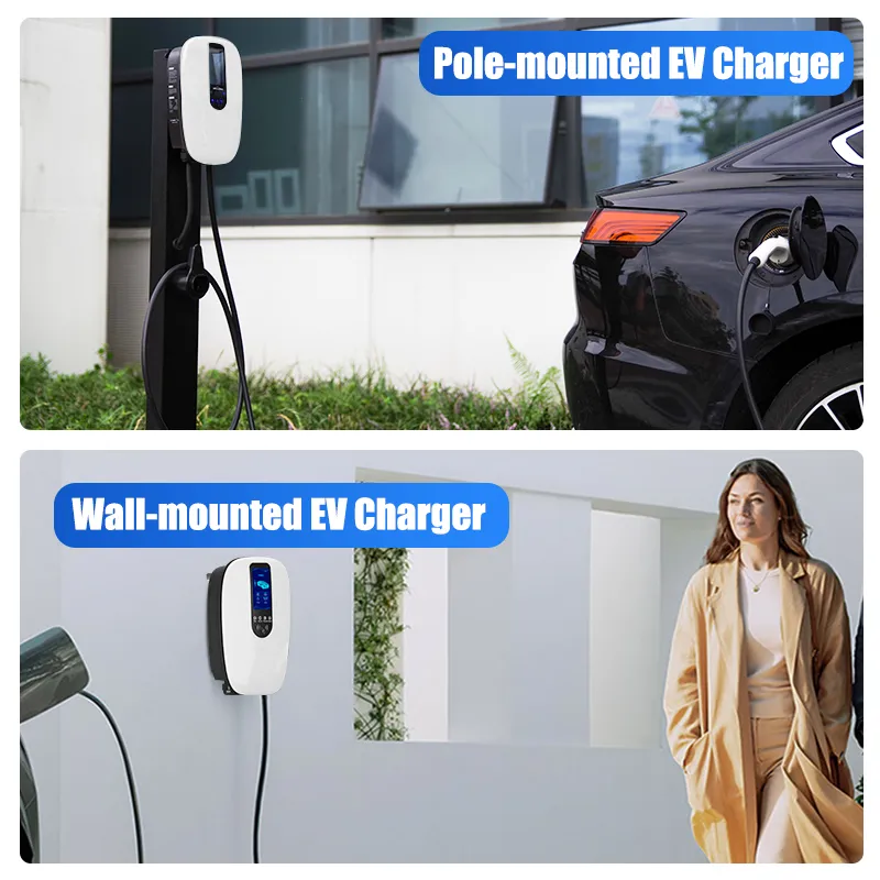 Tipo de cargador de coche inteligente Wallbox para vehículos eléctricos CE/Gbt para uso doméstico