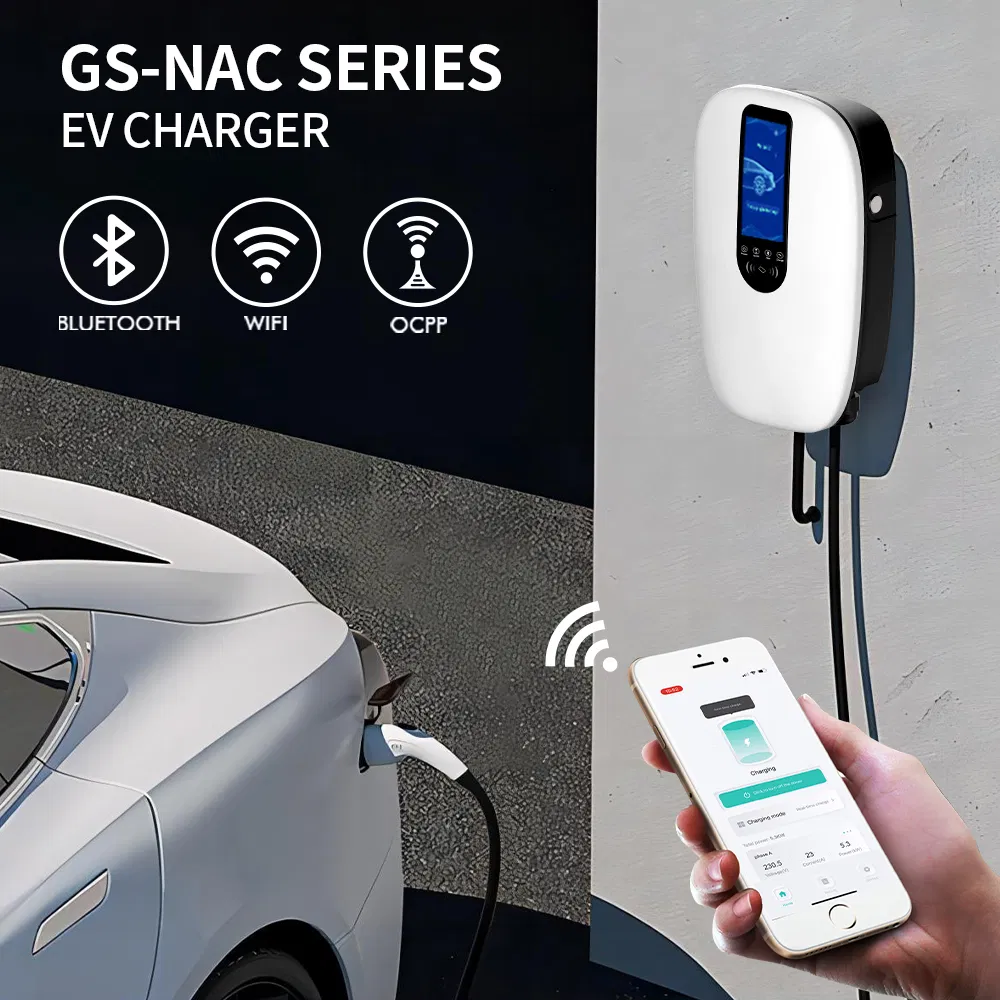 Greenscience Ocpp 4G Ethernet 7kw 11kw 22kw con cargador para vehículos eléctricos 