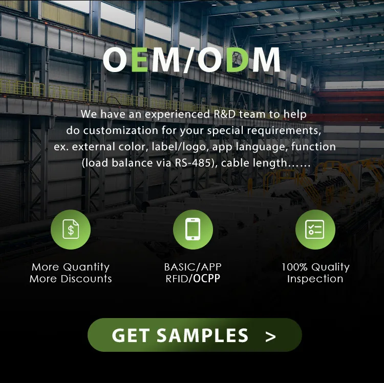 OEM CE aprobado tipo 2 Socket Green Science Ocpp Modbus Wallbox Vehículo eléctrico