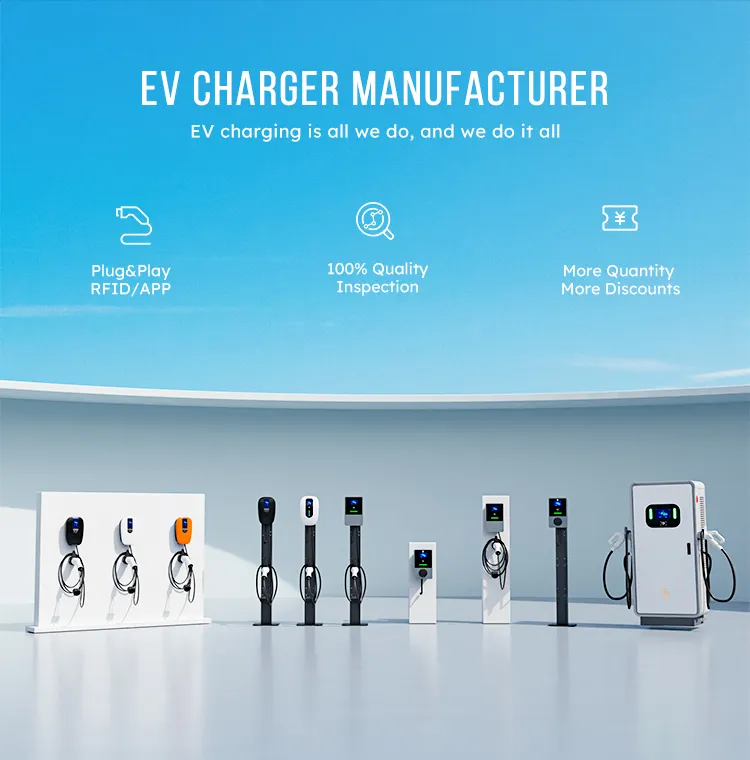 Cargador EV de CC de 160 kw con pantalla 