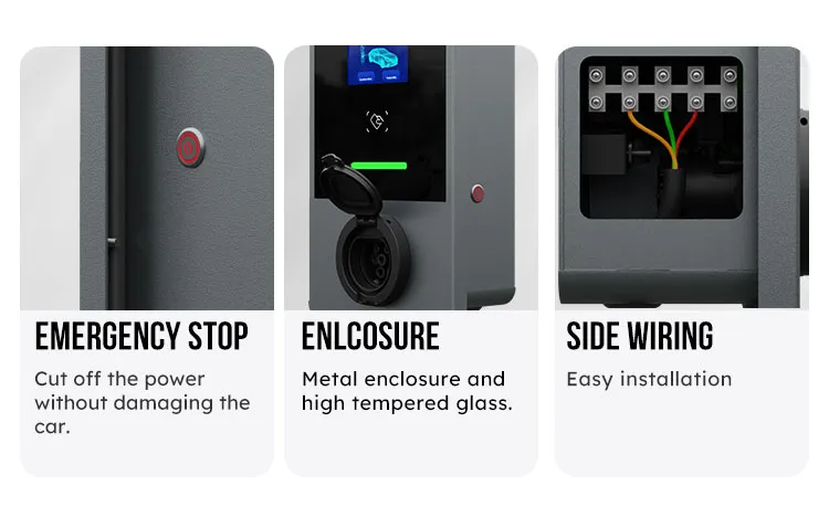 Punto de carga inalámbrico inteligente para vehículos eléctricos. control de tarjeta/WiFi y aplicaciones 