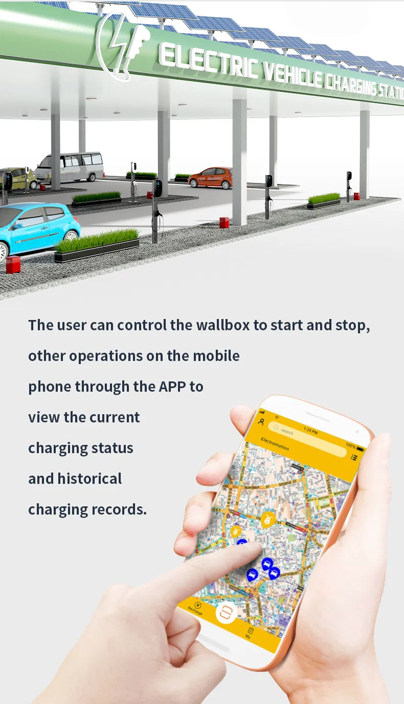 Tarjeta RFID/APP RoHS aprobado Green Science Cargador Partable 16A EV Wallbox