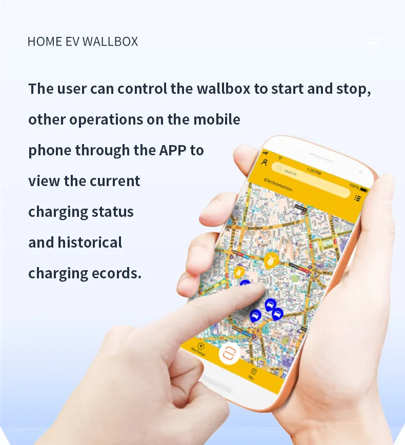 Wallbox 32A Monofásico 110V 220V 7kw FCC Certificado Garantía WiFi APP Control Tipo 1 SAE J1772 EV Cargador Wallbox 32A Monofásico 110V 220V 7kw 