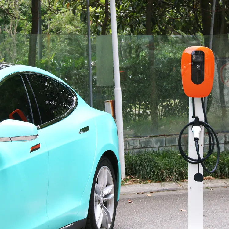Estación de carga para vehículos eléctricos tipo 2 al por mayor con tarjeta WiFi/APP/RFID