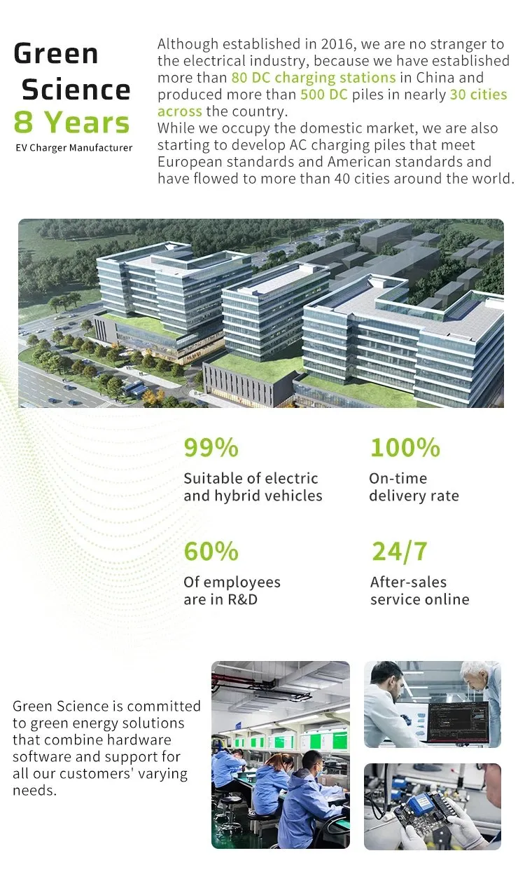 3.5kw/7.4kw/11kw/22kw CE aprobado Green Science Vehículo eléctrico tipo 2 EV Cargador 