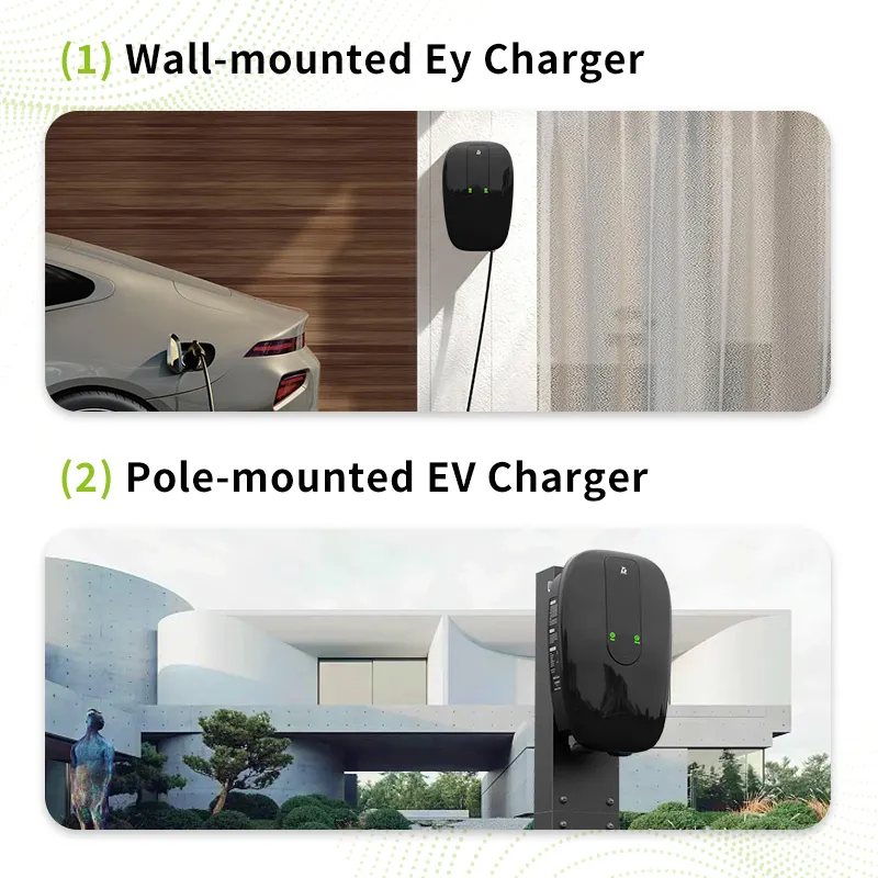 Carga en casa 22kw Cargador trifásico de nivel 2 EV Tipo 2 IEC 62196 