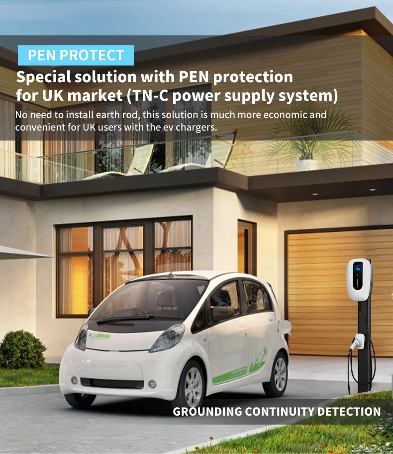 Ocpp Wallbox Type2 2 Estación de carga EV con 2 enchufes 