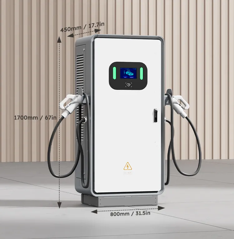Ocpp 30kw 60kw Cargador rápido para vehículos eléctricos de CC con doble CCS-2 GB/T CCS-1 
