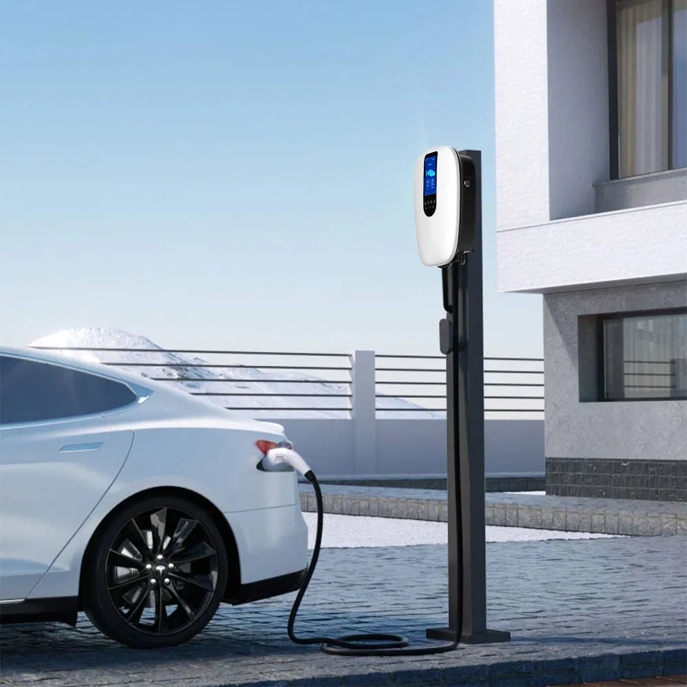 Cargador de coche eléctrico EV con estación de energía solar 