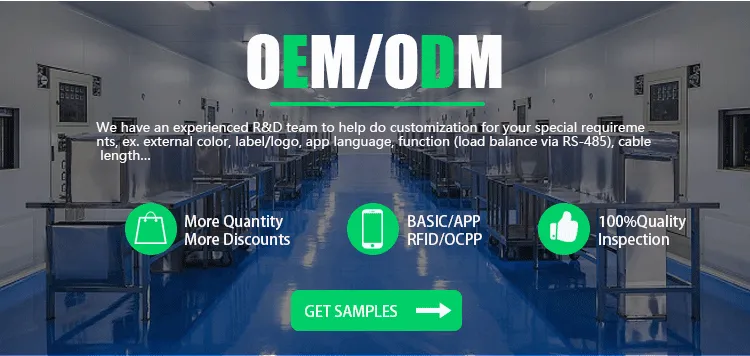 OEM/ODM/Jdm/Distribución Carga de batería EV Cargador montado en el piso Centro comercial Aparcamiento