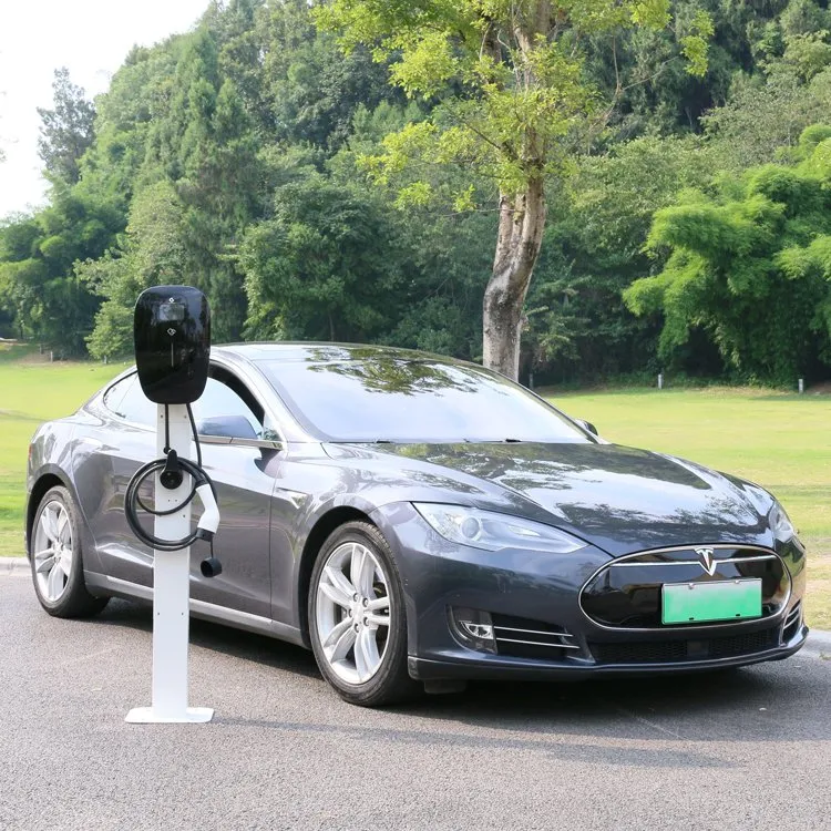 Cargador rápido para vehículos eléctricos Green Science Wallbox de 22 kw tipo 2 con aplicación/tarjeta RFID 