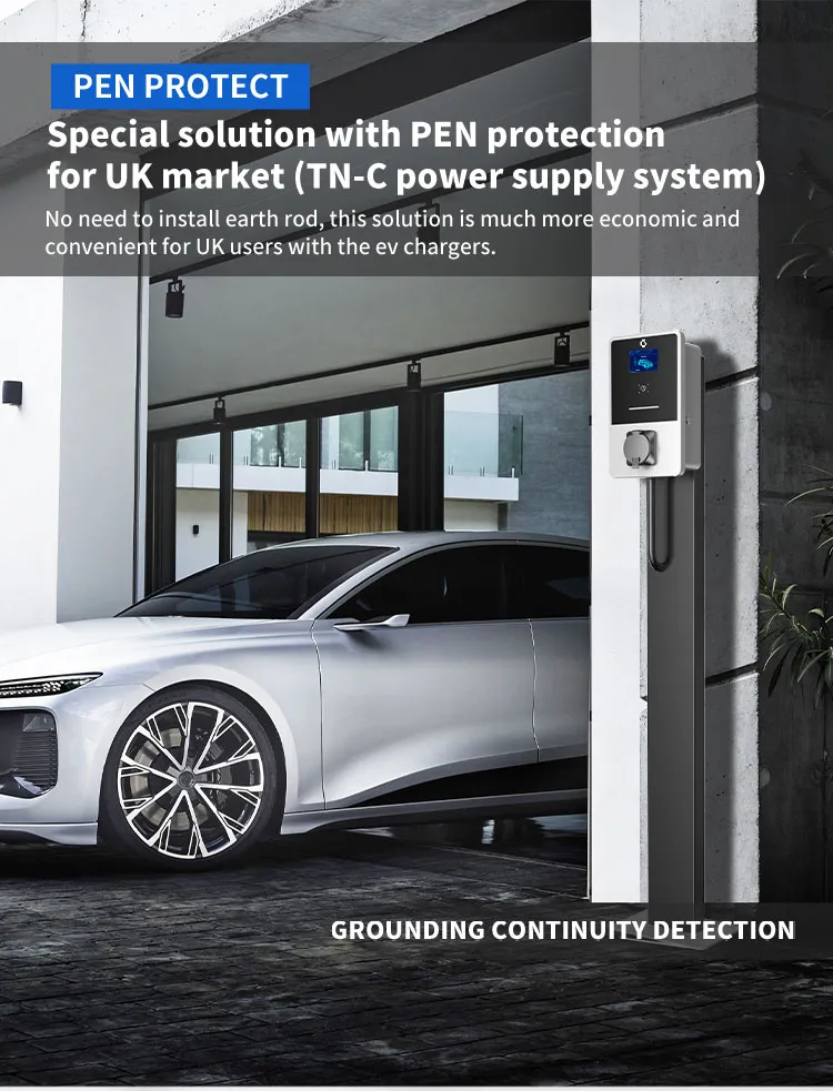 EV, uso comercial, función Ocpp, 11kw, 16A, cargador para coche 