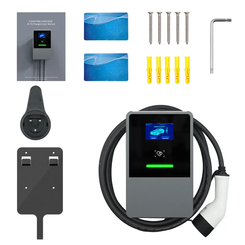 Estación de carga de CA EV para uso doméstico/comercial con tarjeta WiFi/APP/RFID