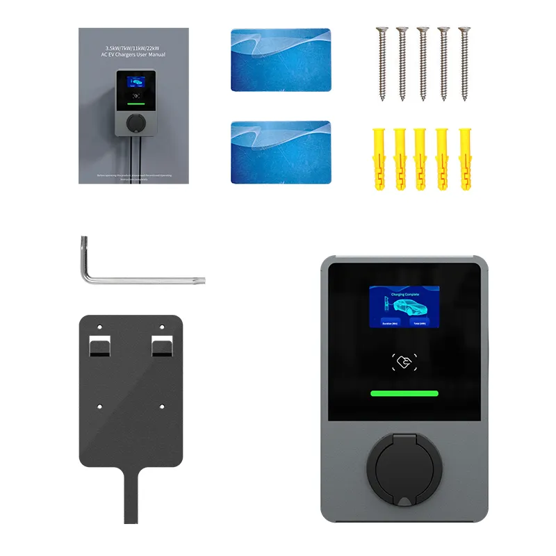 Cargador eléctrico inteligente EV Wallbox Home con WiFi/Bluetooth/tarjeta RFID/APP