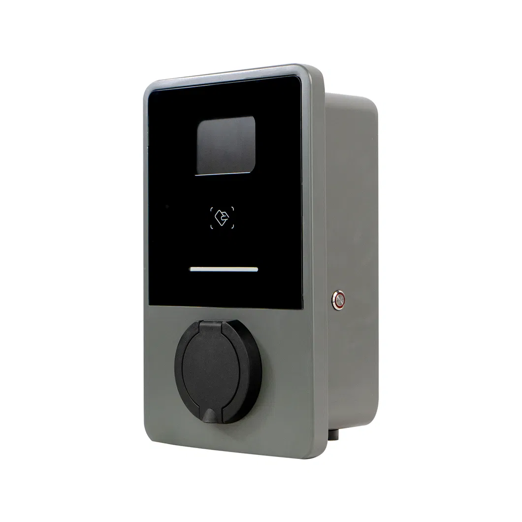 Control remoto uso doméstico inteligente 32 a 7kw caja de pared de energía Solar monofásica estación de carga EV con soporte para coche EV
