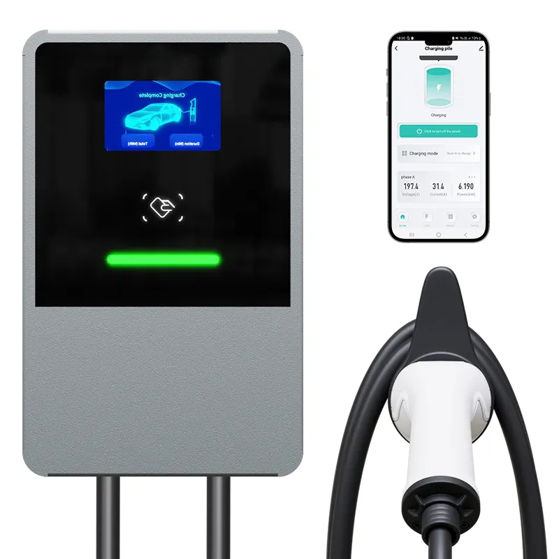 Estación de carga de CA EV para uso doméstico/comercial con tarjeta WiFi/APP/RFID