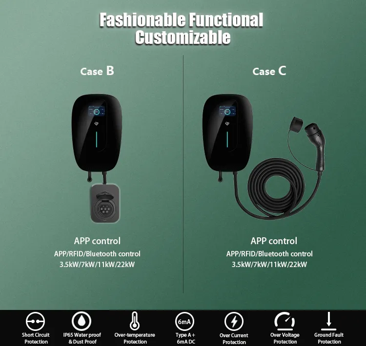 Hot APP/Tuya Smart Life/Ocpp1.6j Punto de carga aprobado por la CE Fabricante de cargadores EV Ocpp 1.6j Comercial 