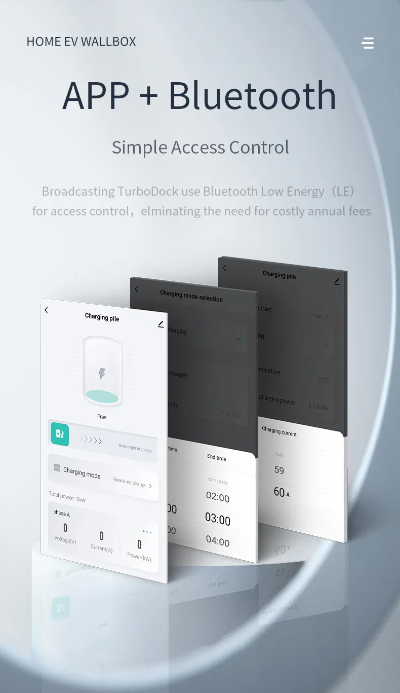 CE RoHS Precio a granel IEC 62196 Enchufe de carga WiFi APP Control Dlb 7kw 32A Tipo 2 EV Cargador Wallbox 