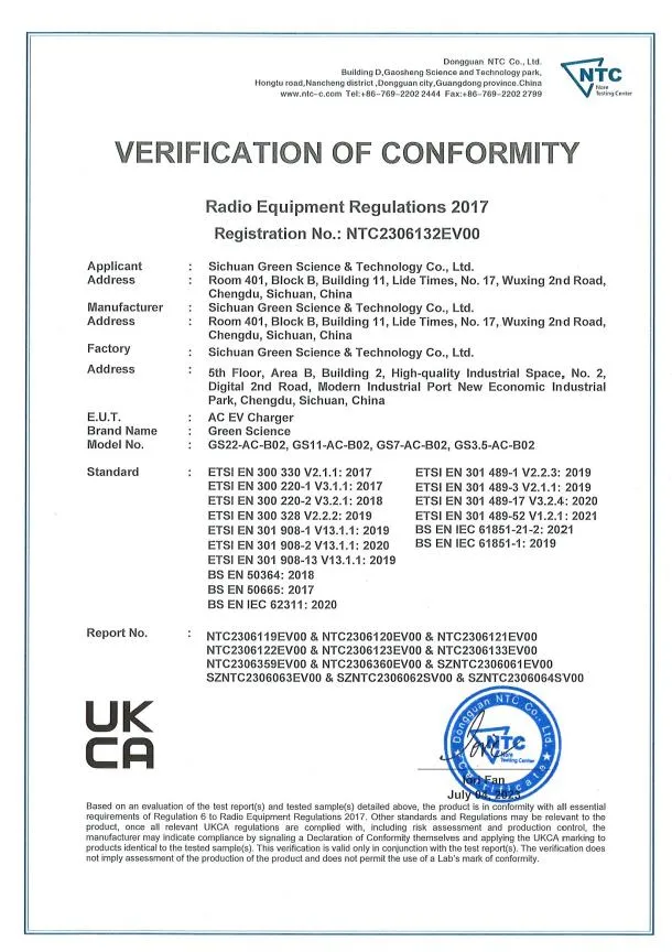 usado casero/comercial montado en la pared de la certificación del CE de la CA EV del cargador de Wallbox 22kw