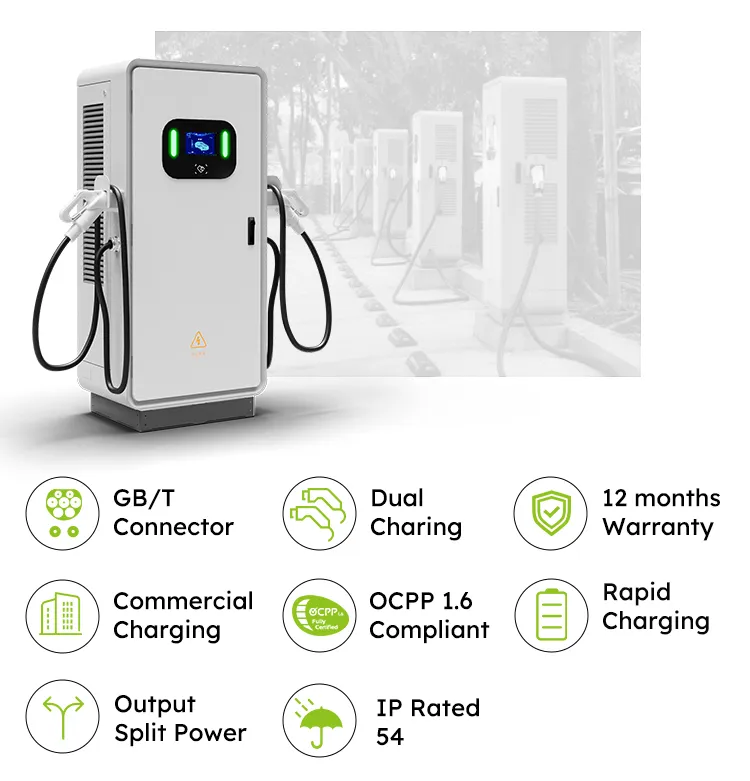 Cargador EV de CC de 160 kw con pantalla de 73 pulgadas para personalización de idioma 