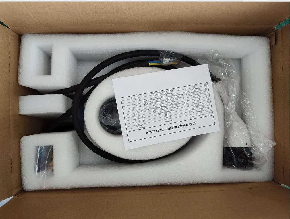 Cargador inteligente inalámbrico EV con tarjeta RFID/WiFi y control de aplicaciones